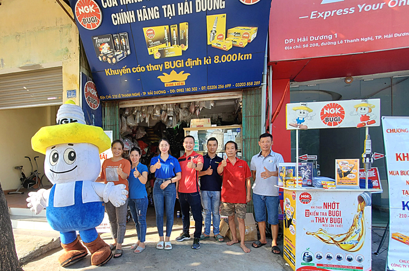 Chương trình hỗ trợ đại lý của bugi NGK tại Hải Dương