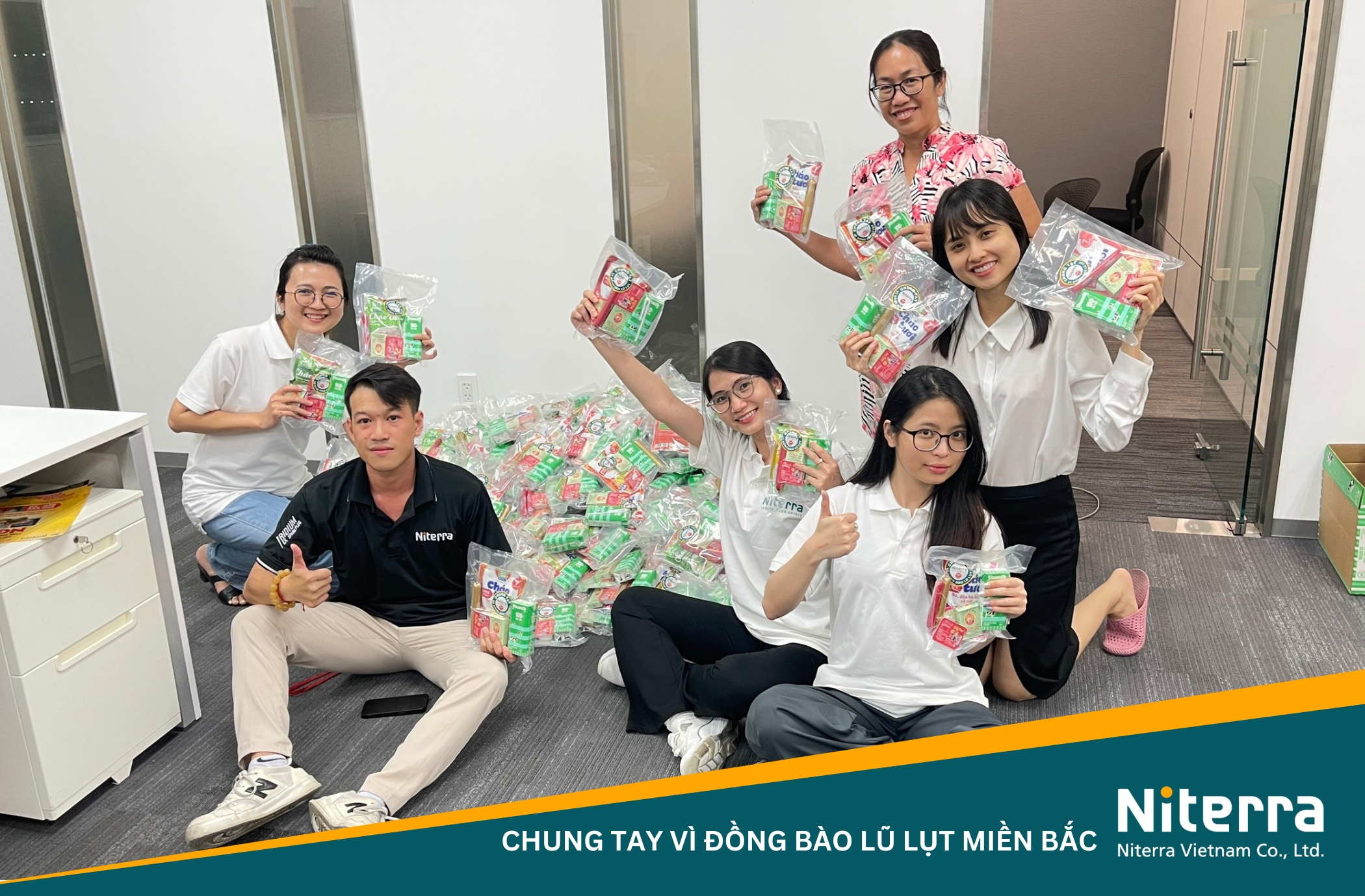 Niterra Việt Nam chung tay, hết lòng vì đồng bào lũ lụt miền bắc