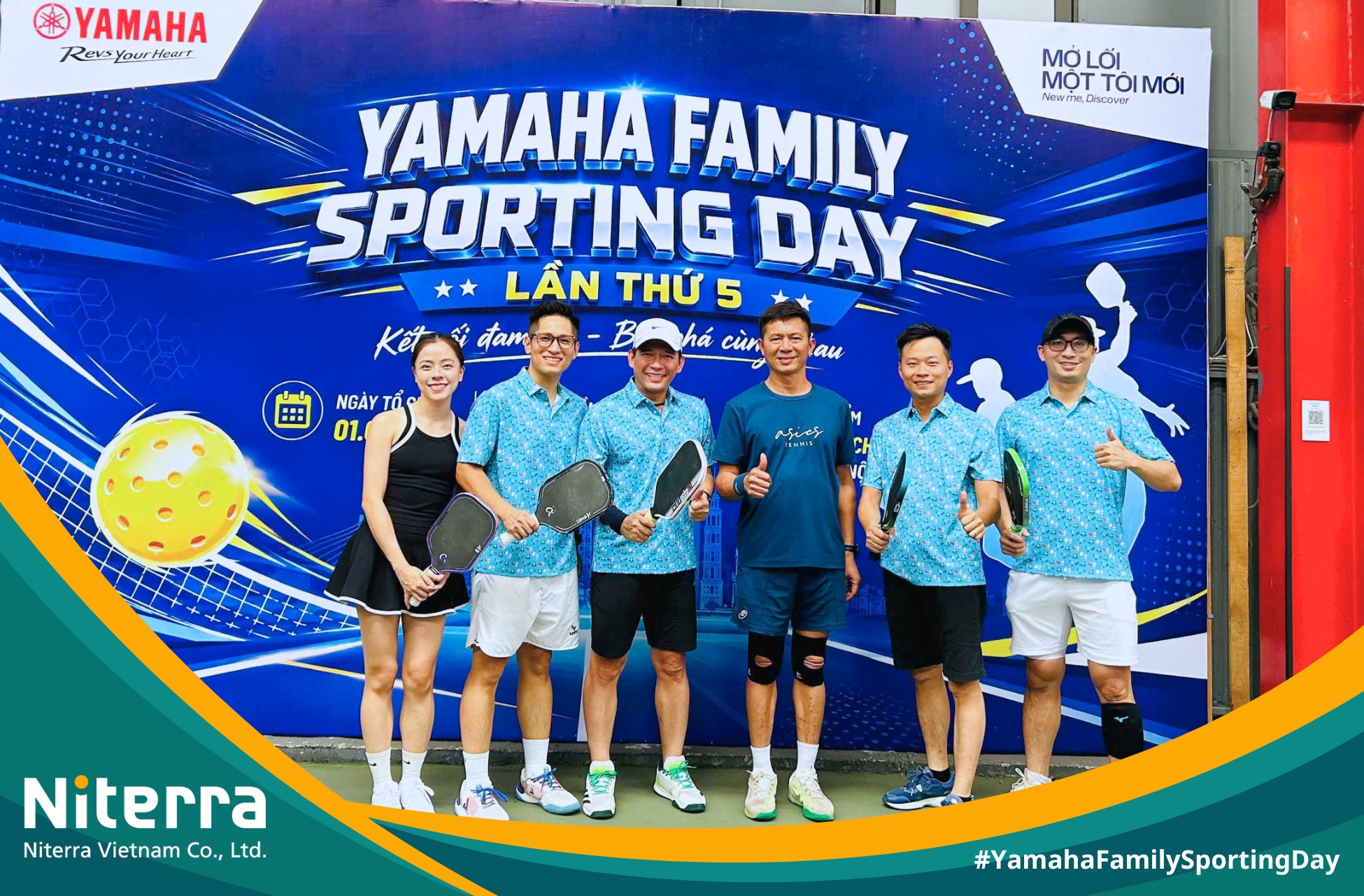 Niterra Vietnam Promotes the Spirit of Sports at the 5th Pickleball Tournament – Yamaha Family Sporting Day