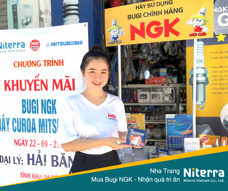 Mua bugi ngk, nhận quà tri ân tại đại lý Hải Băng - Nha Trang