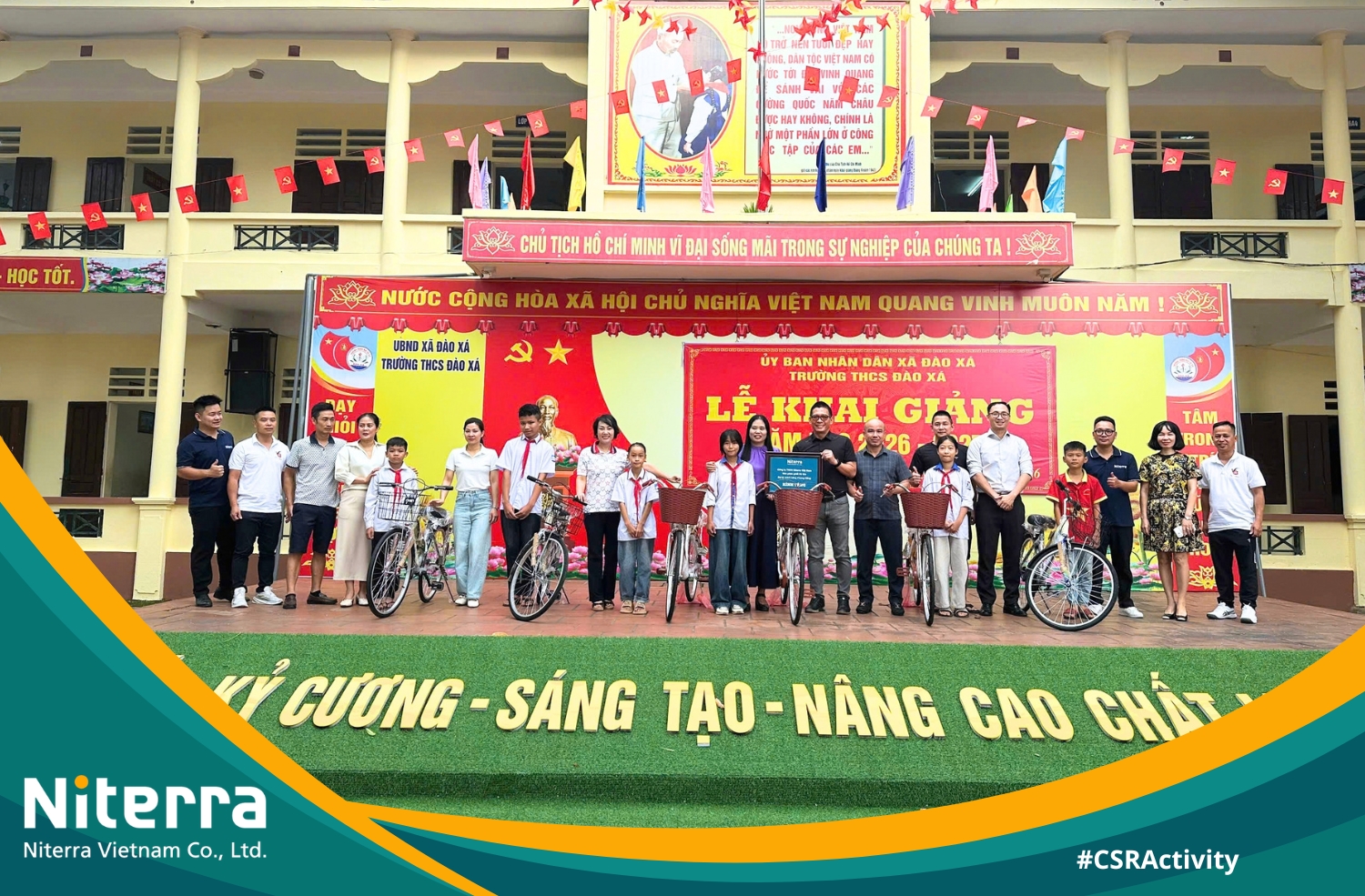 Niterra Vietnam and Partners Provide Bicycles to Support Students Facing Difficulties