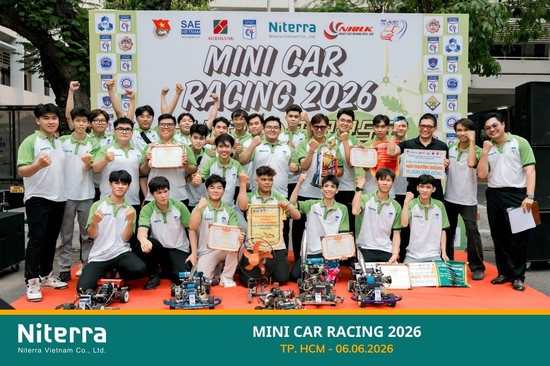 Nhiều khung bậc cảm xúc khó quên tại chặng cuối và lễ trao giải Mini Car Racing 2026