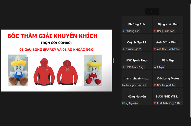 UNIQUE ONLINE TECHNICAL SEMINAR PROGRAM OF SPARK PLUG NGK IN THAI BINH AND VINH PHUC