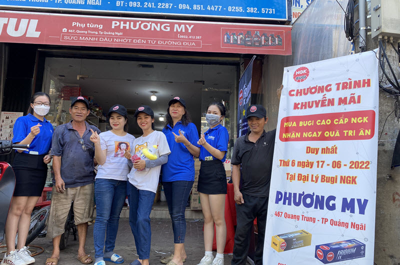 Bugi NGK triển khai hàng loạt chương trình hỗ trợ đại lý tại khu vực Nam Trung Bộ
