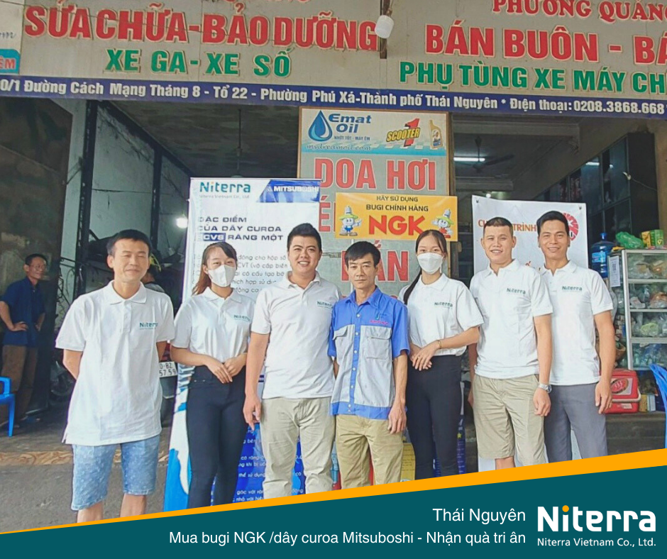 Mua bugi và dây curoa – Nhận quà tri ân ở Thành phố Thái Nguyên