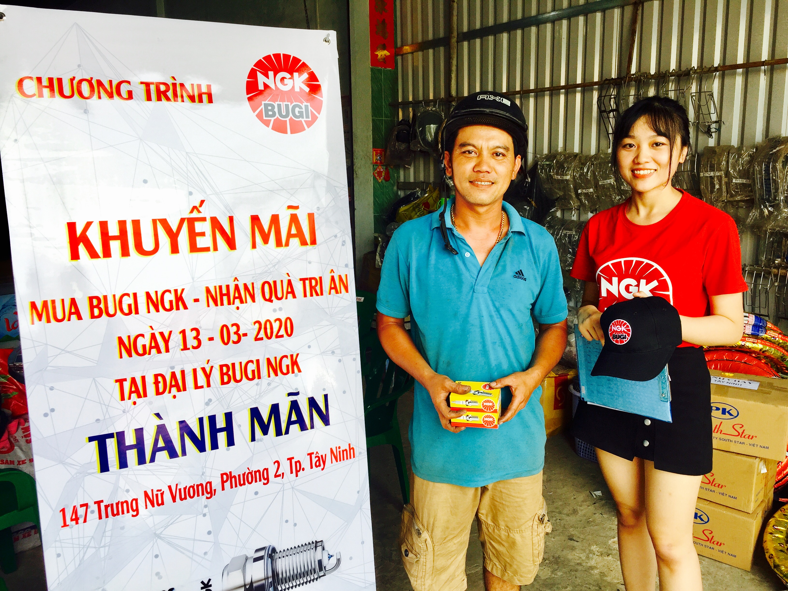 Bugi NGK phối hợp cùng đại lý tổ chức chương trình thúc đẩy doanh số