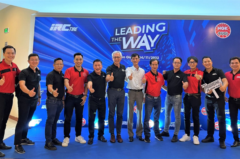 Technical workshop and customer gratitude of ngk spark plug and irc tires for the first time organized in Kien Giang