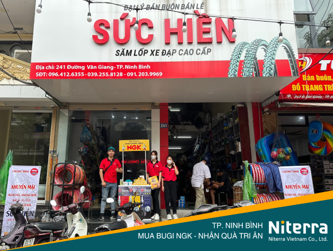 Mua bugi ngk, nhận quà tri ân cùng Niterra Việt Nam tại Ninh Bình
