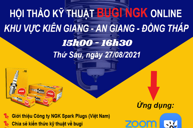 ANNOUNCEMENT OF ONLINE TECHNICAL WORKSHOP OF NGK VIETNAM SPARK PLUG